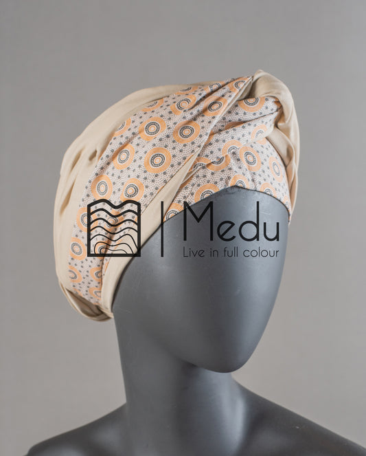 Matching Headwrap in Beige