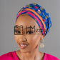 Matching Headwrap in Boledi Blue