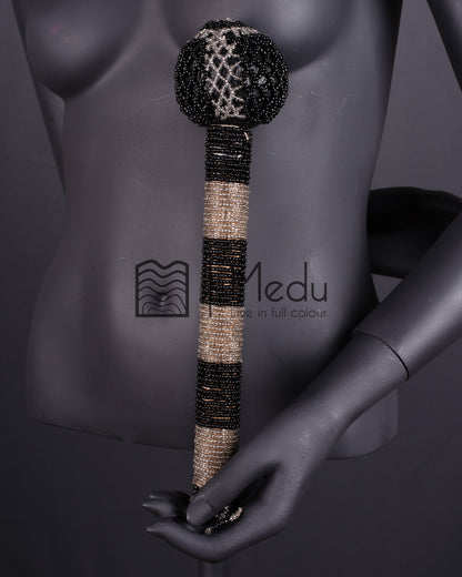Beaded Bridal Stick Black