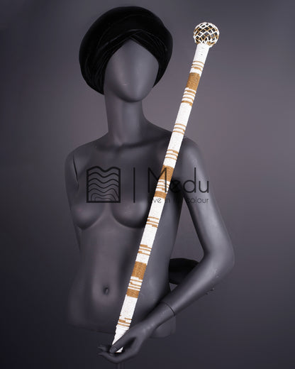 Beaded Bridal Stick White