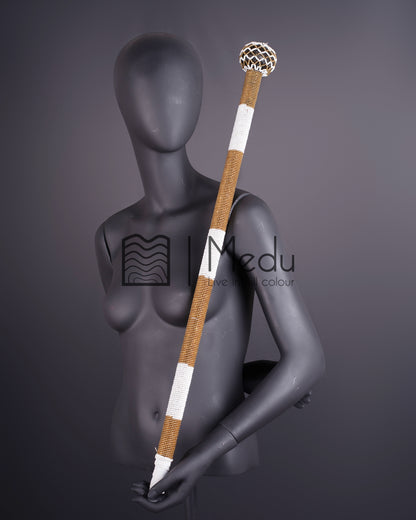 Beaded Bridal Stick White