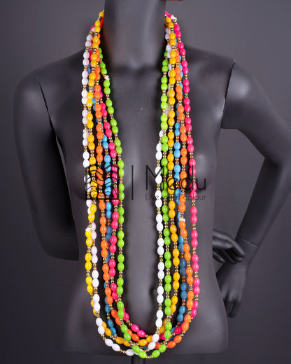 Single line Beads Trimmed with Gold