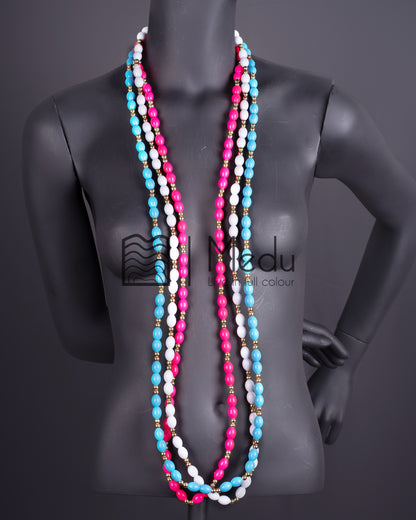 Single line Beads Trimmed with Gold