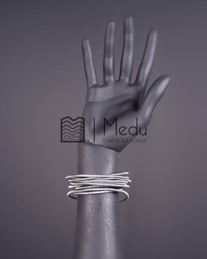 Maseka Bracelets in Silver