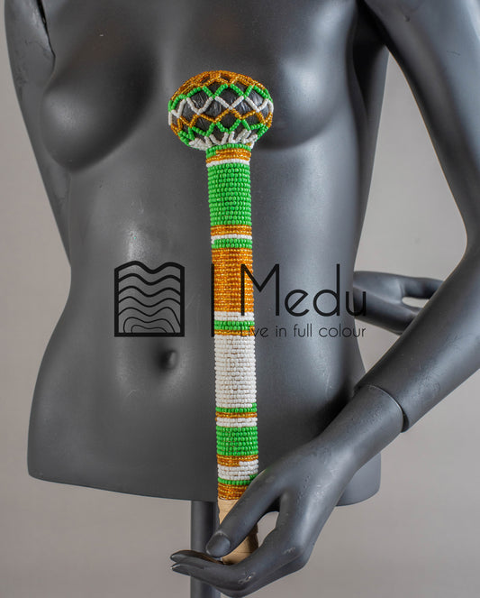 Beaded Bridal Stick Green