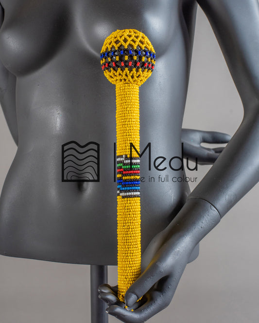 Beaded Bridal Stick Yellow