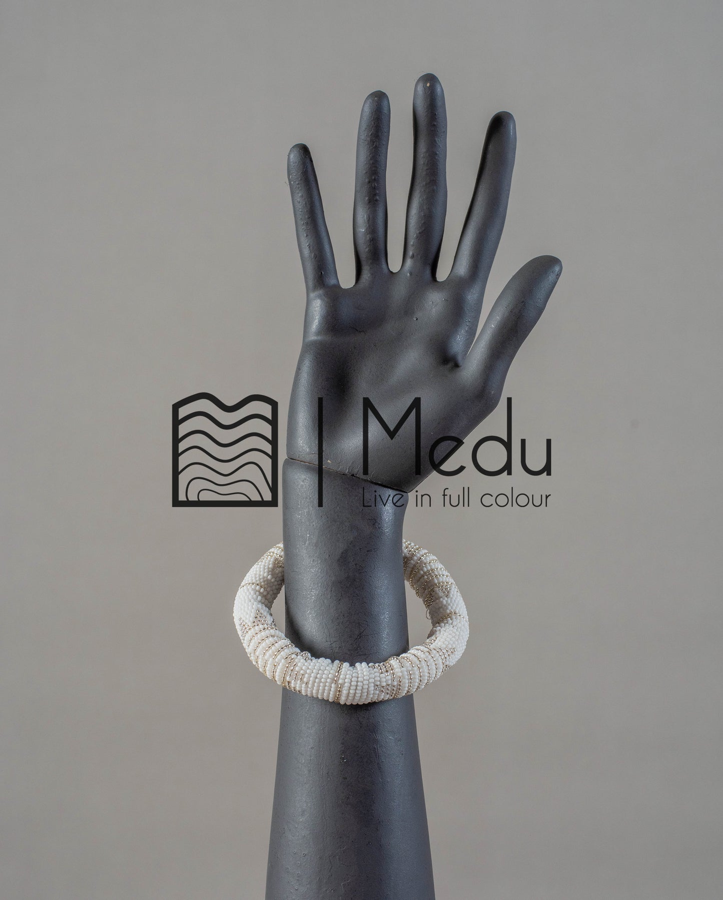 Fine Beaded Bangles Silver