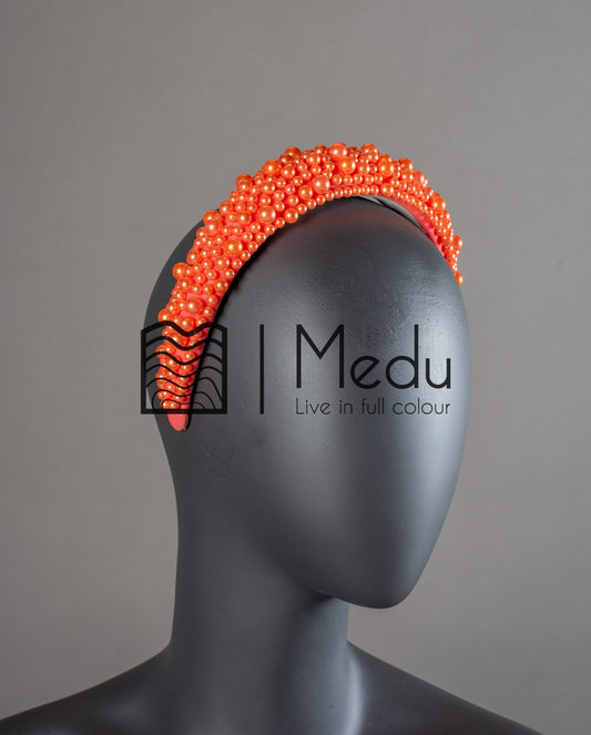 Pearl Headband Orange