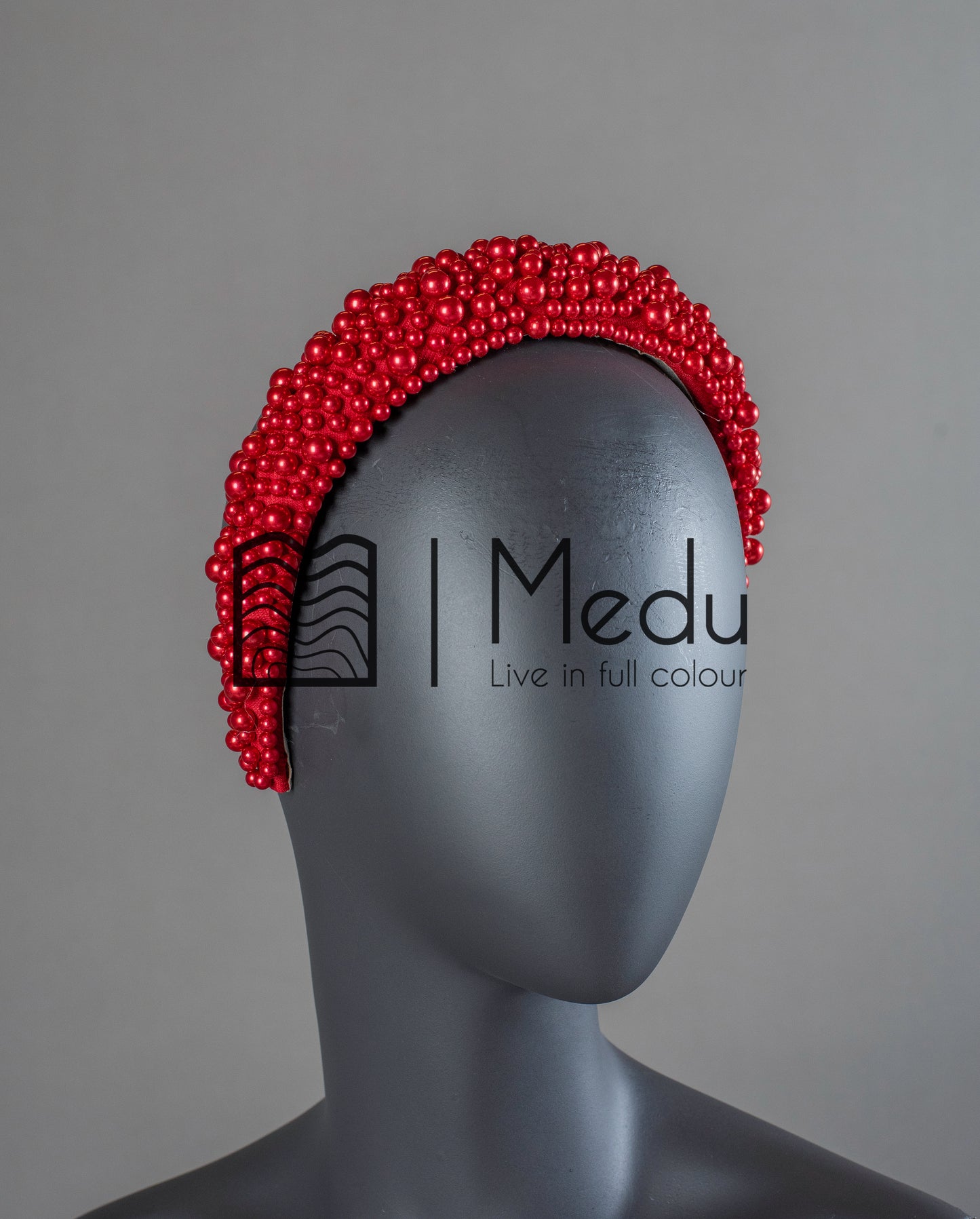 Pearl Headband Red