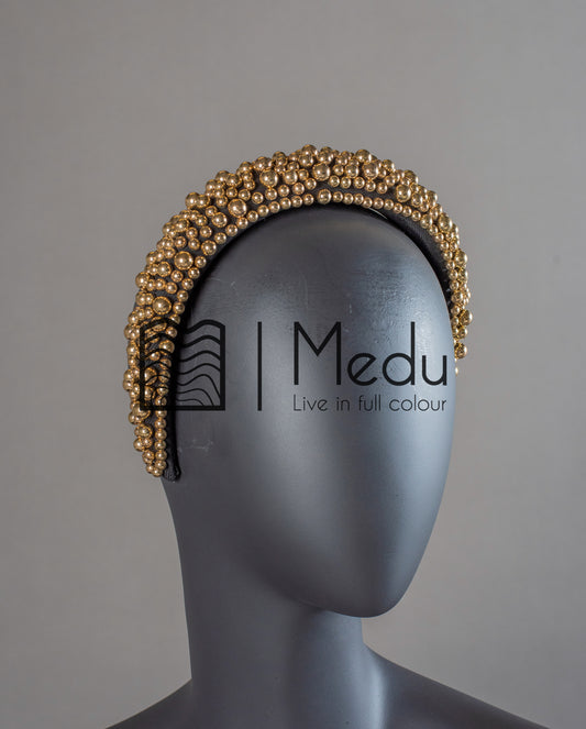 Pearl Headband Gold