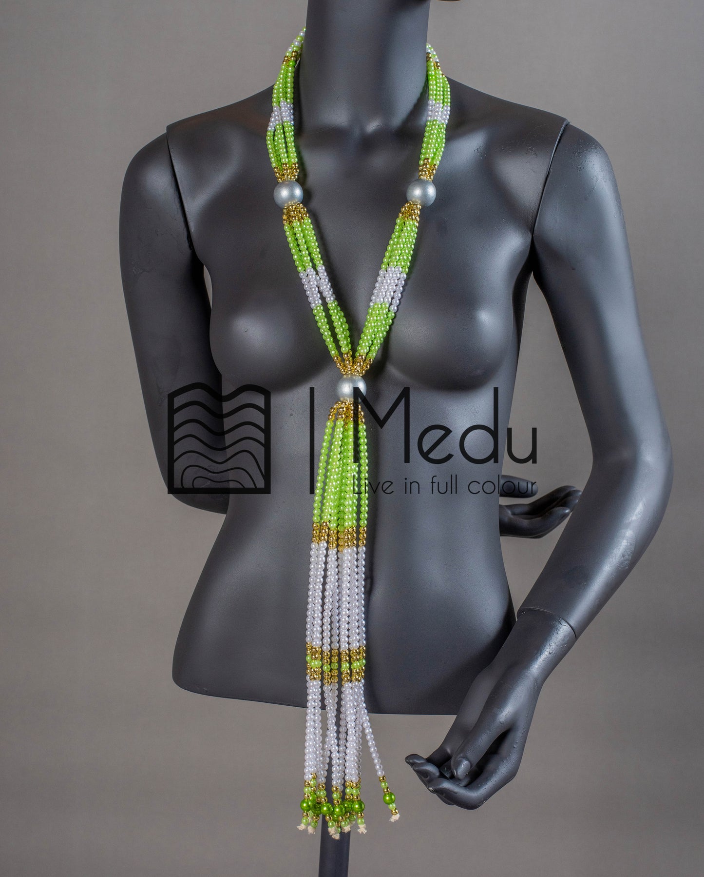 Sepedi Tie Beads Green