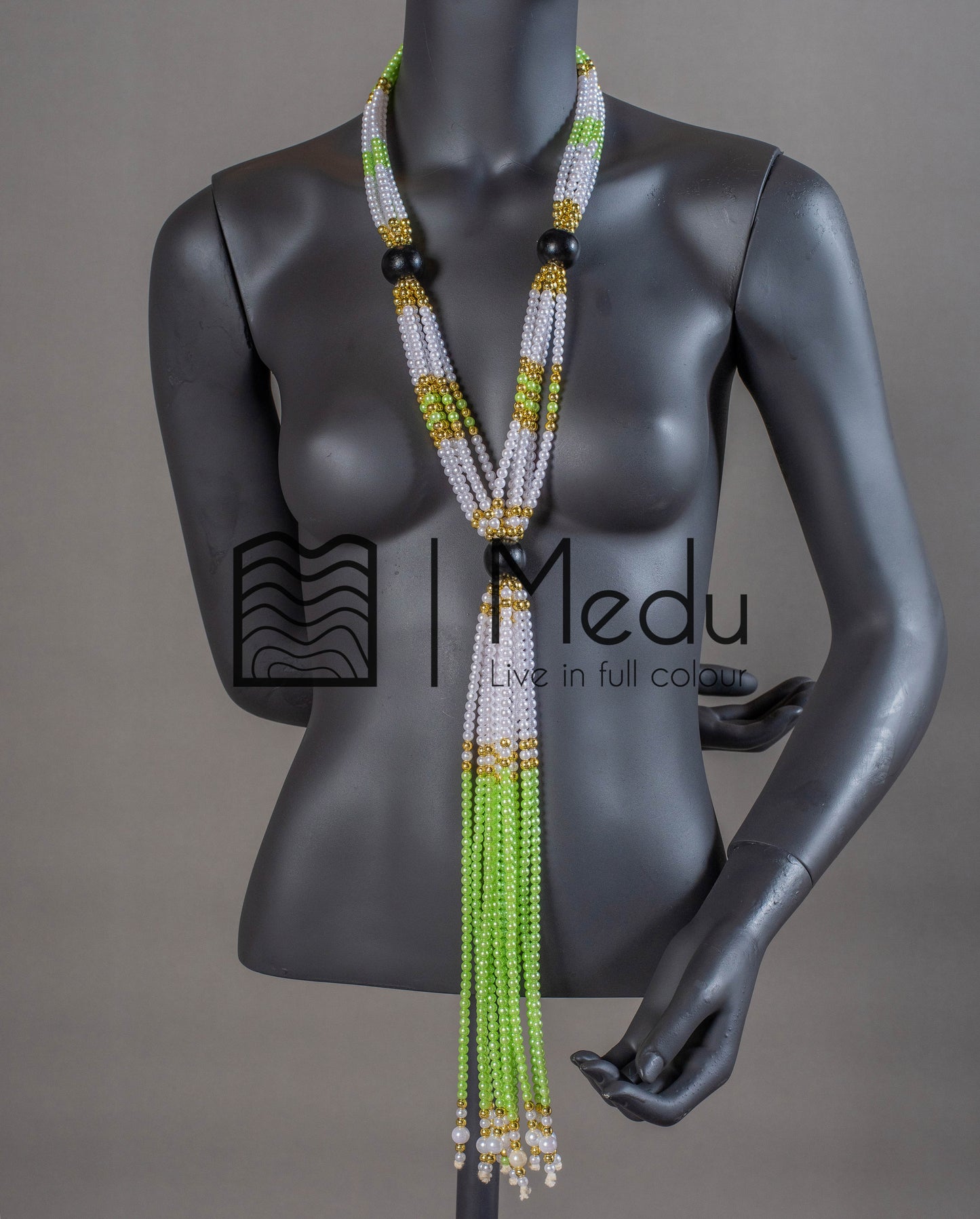 Sepedi Tie Beads Green