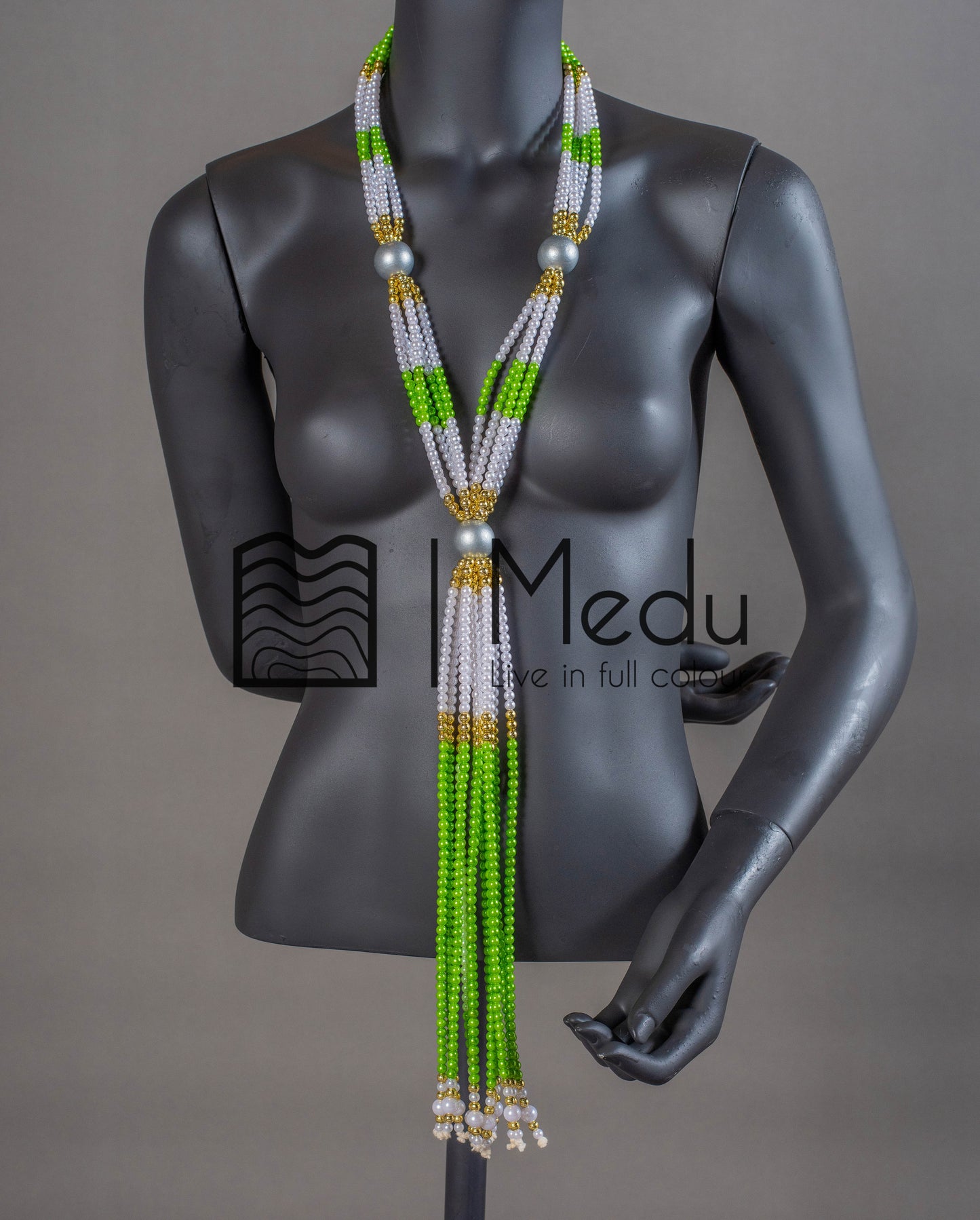 Sepedi Tie Beads Green