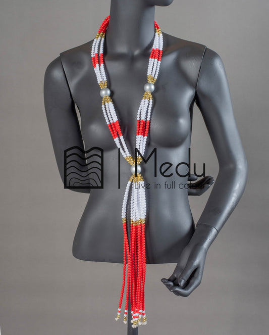 Sepedi Tie Beads Two-Colour with Gold