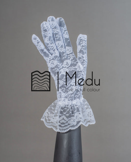 Bridal White Lace Gloves