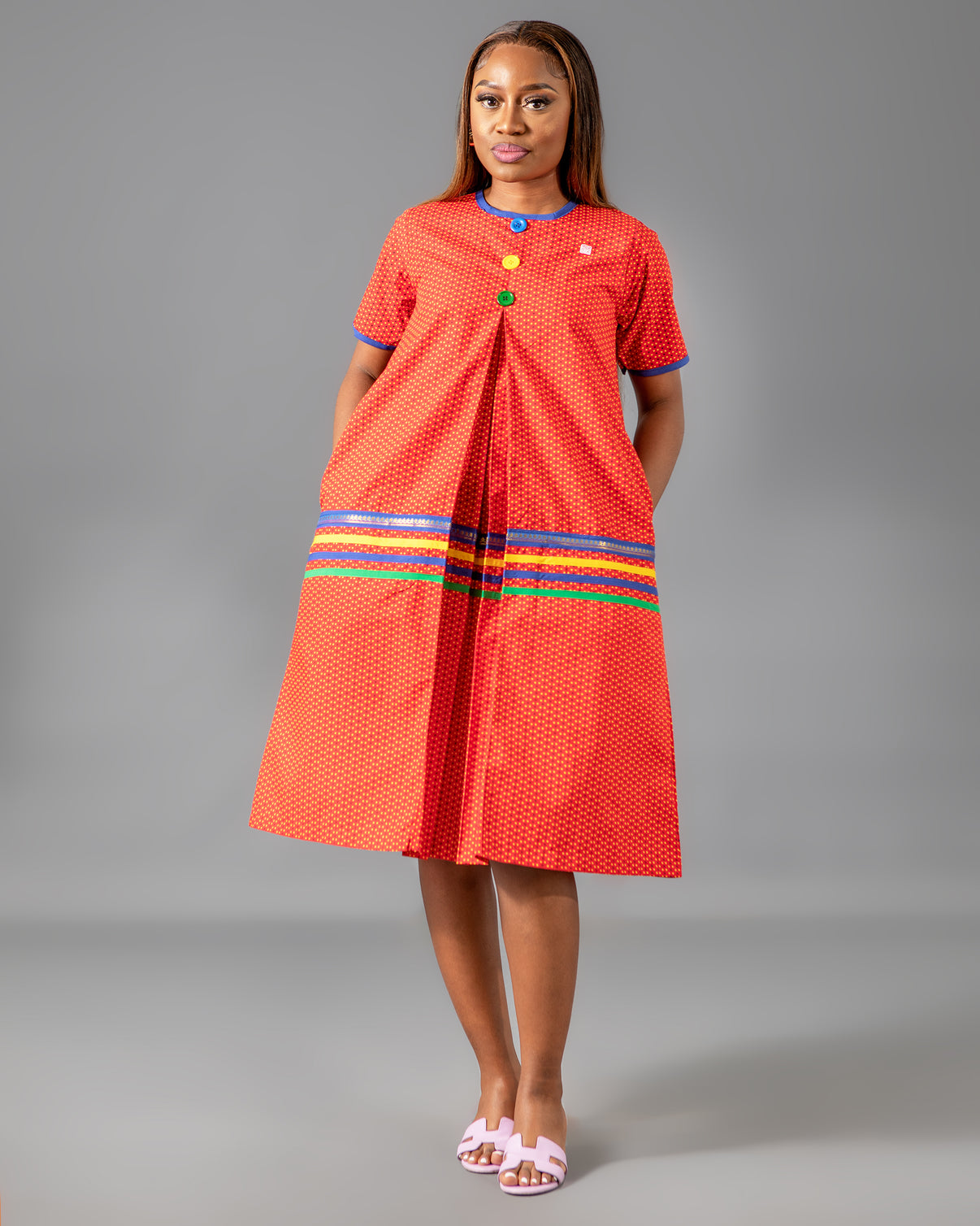 Hunadi Yele Dress In Red – MEDU
