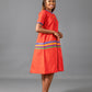 Hunadi Yele Dress In Red