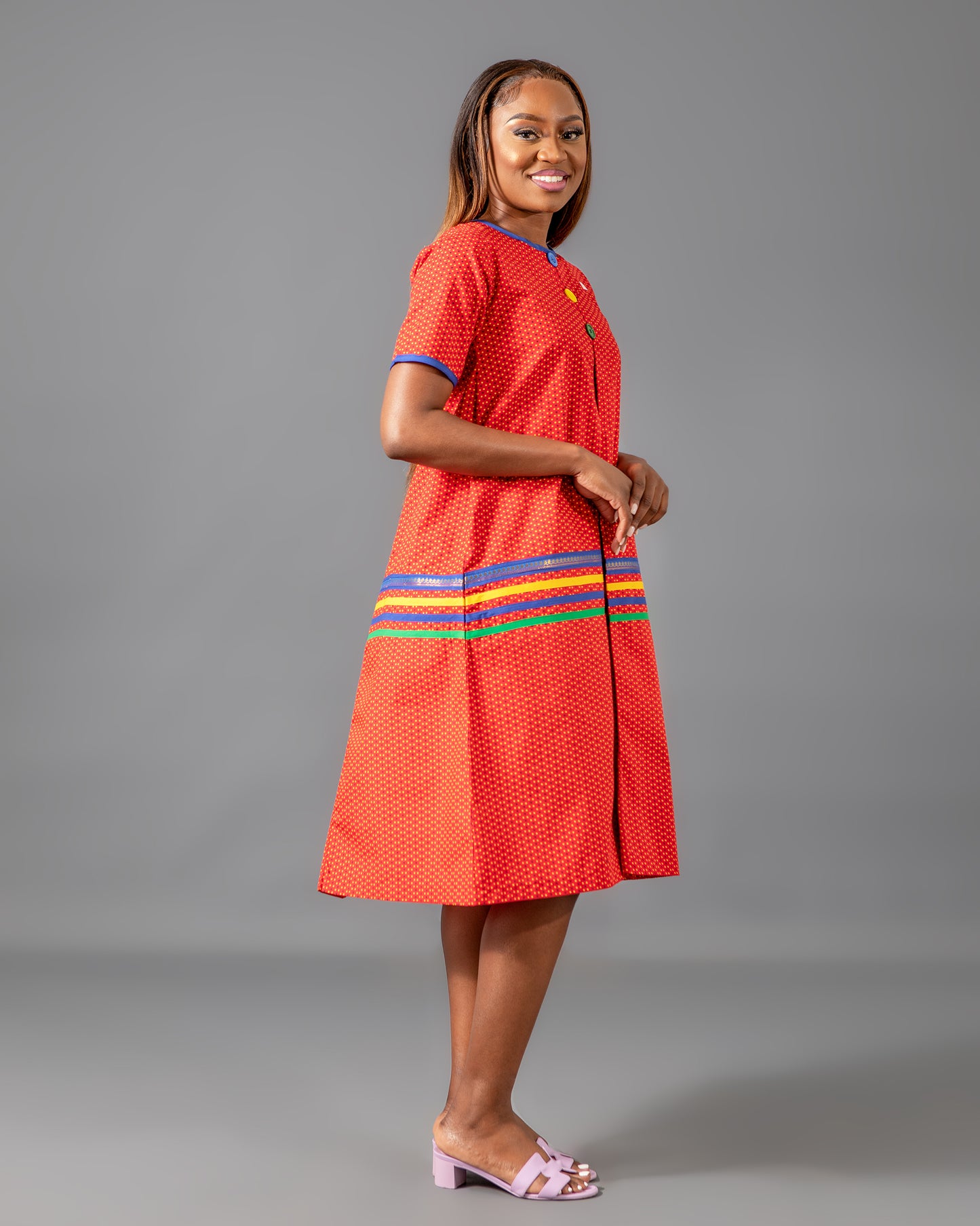 Hunadi Yele Dress In Red