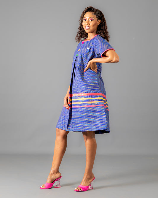 Hunadi Yele Dress In Blue