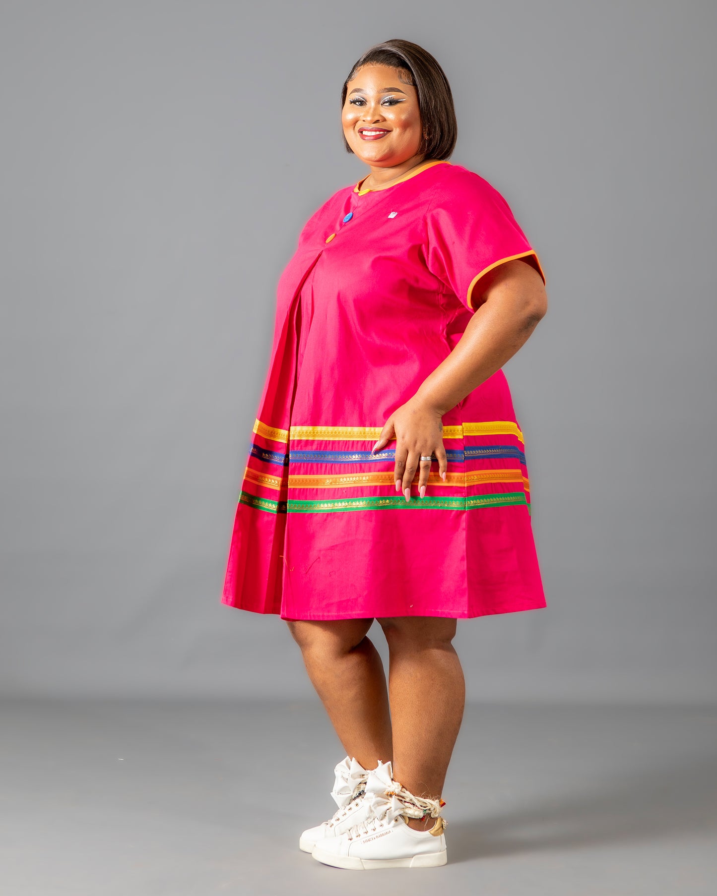 Hunadi Yele Dress In Pink – MEDU