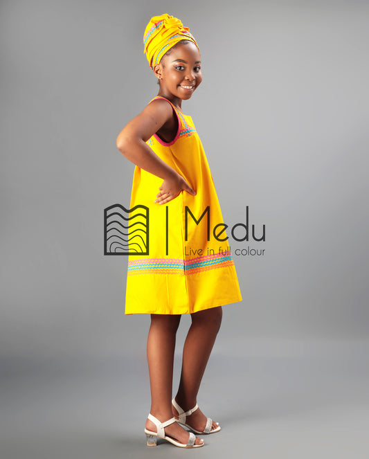 Kiddies Lerato Yele Dress in Yellow