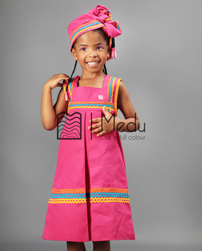 Kiddies Lerato Yele Dress in Pink