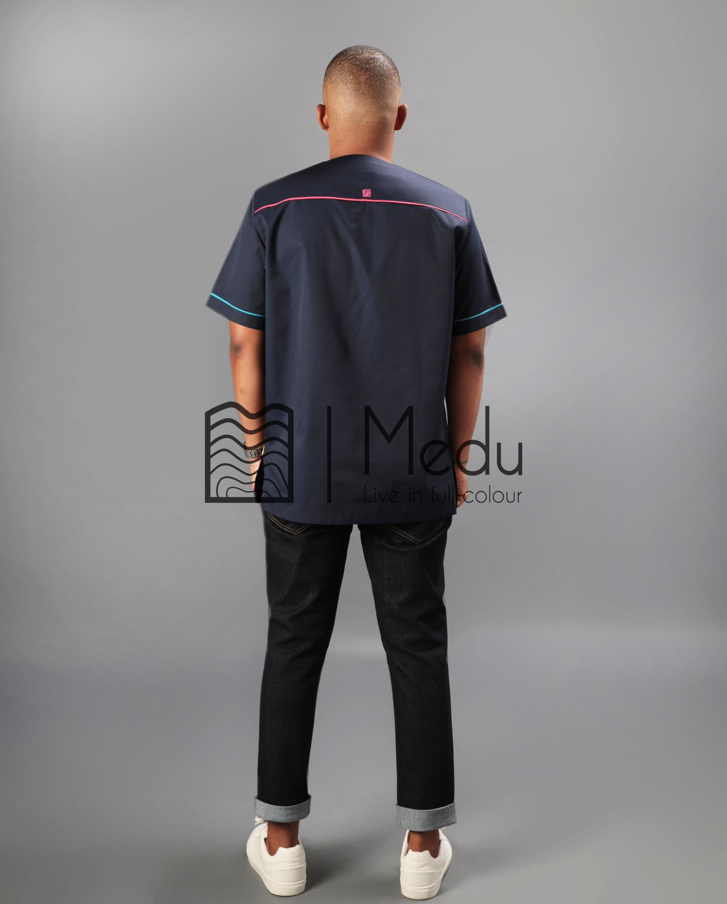 Mokone Short Sleeve Shirt in Blue