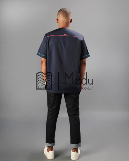 Mokone Short Sleeve Shirt in Blue