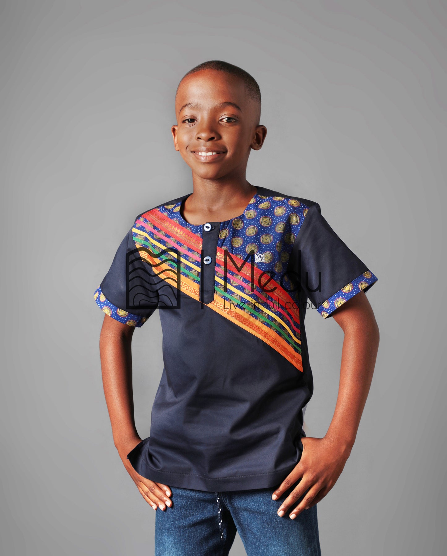 Kiddies Pule Shirt in Blue