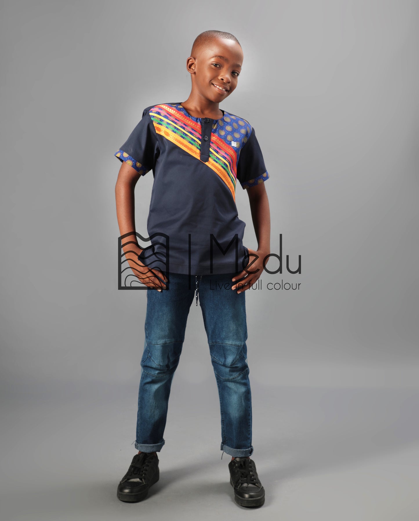 Kiddies Pule Shirt in Blue