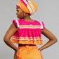 Semabejana Crop Top In Pink and Orange